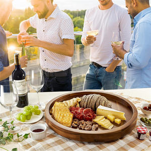 <span class=keywords><strong>Plateau</strong></span> tournant en acacia de 18 pouces <span class=keywords><strong>Plateau</strong></span> de service en bois pour table Planches en bois Planche <span class=keywords><strong>à</strong></span> <span class=keywords><strong>fromage</strong></span> Plateaux décoratifs <span class=keywords><strong>Plateau</strong></span> en bois - Product Image 5