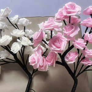 2024 New Atmosphere Colored <b>Light</b> Detachable Valentine's Day Night <b>Light</b> Decoration Rose LED <b>Tree</b> Christmas <b>Light</b> - Product Image 3