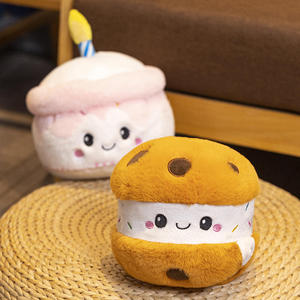 Hecion Kawaii Đồ chơi sang trọng mô phỏng bánh kem plushies đồ chơi nhồi bông động vật trẻ em dễ thương cần cẩu Claw Máy búp bê gối đồ chơi - Product Image 4