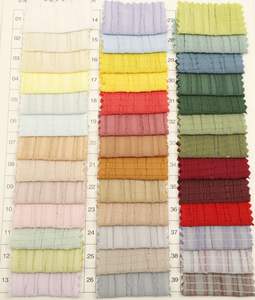 Prezzo di fabbrica stropicciato tessuto verticale a pieghe 100% tessuto in poliestere per pantaloni da donna Top abito gonna tessuto - Product Image 2