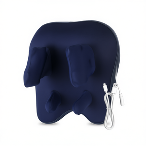 Masseur de cou et d'épaules Shiatsu 4D rechargeable par USB, coussin de massage portable avec chauffage réglable pour une relaxation profonde - Product Image 1