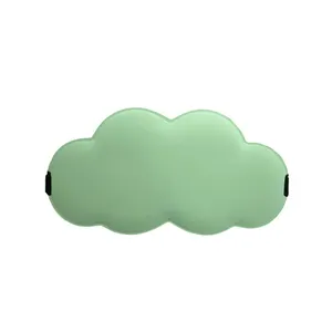 可重复使用的绿色散装定制旅行云3D睡眠黑丝深度睡眠单眼罩睡眠膜桑蚕丝3D