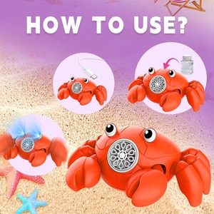 Nhà máy OEM phim hoạt hình ngoài trời cua hình bong bóng tự động Maker bò Bong Bóng đồ chơi với ánh sáng máy bong bóng cho trẻ em - Product Image 5