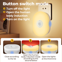 Lampe murale intelligente LED WiFi Tuya avec détecteur de mouvement PIR, en matériau PC, prise EU/US/UK, compatible avec Alexa, Google Home et l'application Smart Life