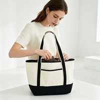 Sac à main en coton biologique avec logo personnalisé pour un style de vie durable, sac fourre-tout en coton haute densité, emballage professionnel pour les marques
