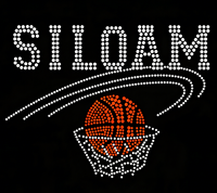 Nouveau Vinyle Thermocollant de Haute Qualité pour T-shirts, Motif Basketball Strass, Vente en Gros
