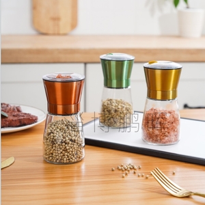 Juego <span class=keywords><strong>de</strong></span> molinillo <span class=keywords><strong>de</strong></span> <span class=keywords><strong>sal</strong></span> y pimienta <span class=keywords><strong>de</strong></span> 6oz, coctelera <span class=keywords><strong>de</strong></span> vidrio con cabezal <span class=keywords><strong>de</strong></span> color, Salero y pimentero recargable <span class=keywords><strong>de</strong></span> uso diario - Product Image 4