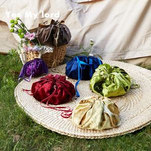 ถุงหูรูดผ้าไหมกำมะหยี่ขนาด25นิ้วสำหรับฤดูหนาวปักโลโก้ - Product Image 6