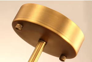 Lustre à tige de plafonnier en cristal de luxe pour décoration de salon en or LED OEM - Product Image 4