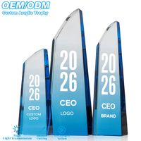 Trophées en acrylique de forme personnalisée pour les sports, designs de logo personnalisables, trophées en acrylique durables