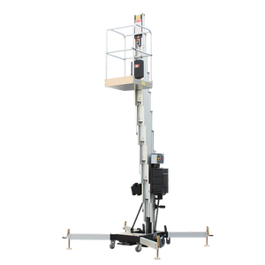 थोक पोर्टेबल ट्रॉली पैलेट एल्यूमीनियम काम डबल मस्तूल एल्यूमीनियम लिफ्ट लिफ्ट - Product Image 3