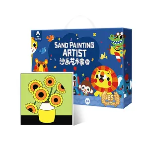 Children's color sand painting handmade kits material package funny crafts diy creative educational kids toys