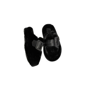 Zapatillas peludas con punta cerrada para mujer, ropa para exteriores, nueva suela gruesa de otoño e invierno, suela blanda antideslizante - Product Image 6