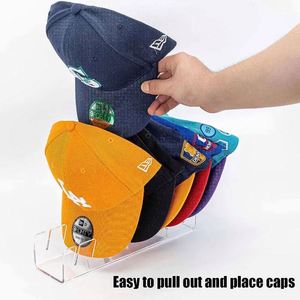 Gorras titular gorra de béisbol estante de exhibición acrílico transparente sombrero titular hogar armario organización gorra almacenamiento estante tienda Decoración - Product Image 4