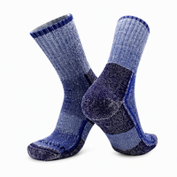 Chaussettes d'hiver rembourrées en tricot pour le ski et le snowboard, thermiques, chaudes, en acrylique, personnalisables