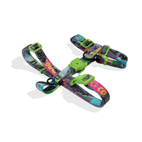 Harnais pour animaux de compagnie en forme de H avec sangles réglables pour chiens de taille moyenne, design multicolore