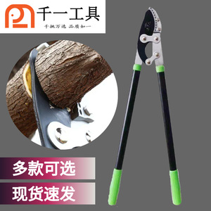 กรรไกรตัดแต่งกิ่ง Qianyi รุ่น Heavy Duty ใบมีดเหล็ก SK5 ตัดได้หนา 25 มม. ด้ามจับสีเขียว แบบยืดหดได้ - Product Image 1