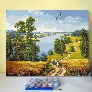 Peinture par numéros 5D personnalisée DIY pour adultes, comprenant un toile, un pinceau et des peintures acryliques, cadeau mural - Product Image 3