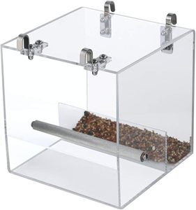 กรงนกอะคริลิกแบบไม่หกสำหรับนกแก้วนกคอกคาทีลอริคีต - Product Image 1