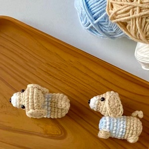 Juguete de Peluche Hecho a Mano, Adorable Animal de Peluche, Perrito de Ganchillo Personalizado, Amigurumi, Perro Salchicha, Muñeco de Perro de Ganchillo, Regalo para Baby Shower - Product Image 4