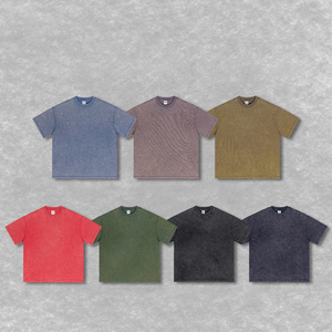 Fabricante de Ropa, Camisetas Personalizadas de Estilo Urbano, 230g, 100% Algodón, Lavado Ácido Vintage, Tallas Grandes - Product Image 2