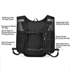 Mochila de Hidratación Ligera para Correr, Senderismo y Ciclismo, con Bolsillo para Teléfono, Resistente al Agua, 15L, Venta al Por Mayor - Product Image 4