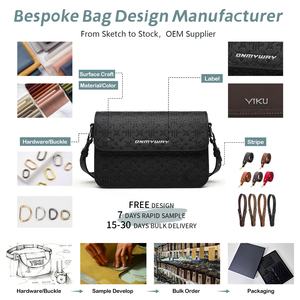 Borsa a Tracolla in Pelle PU di Alta Qualità YIKU, Logo Personalizzato, Stile alla Moda, Borsa Messenger per Uomo, Borsa a Tracolla Personalizzata - Product Image 2