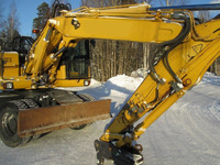 Excavatrice sur roues haute performance PW160 pour la construction routière, les travaux municipaux, les infrastructures et les projets de terrassement urbain
