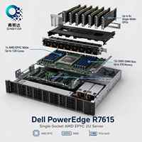 Server Rak PowerEdge R7615 2U AMD EPYC 9254 2.9GHz PERC H755 16SFF SSD 960GB SATA Garansi 3 Tahun Stok Tersedia 2x1100W PSU
