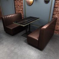 Combinaison table et chaises de style bar, idéale pour restaurant Qingba, café, ou comme banquette de salon.