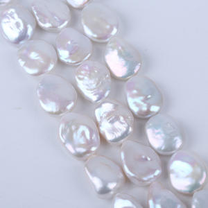 ลูกปัดน้ำจืดสีขาวและสีต่างๆ ขนาด 14-18 มม. รูปทรงไม่สม่ำเสมอ สำหรับทำสร้อยคอและต่างหู DIY - Product Image 3