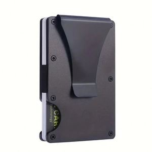 X418 Slim Credit Card Holder Front Pocket Men <b>Wallets</b> Aluminum <b>Metal</b> <b>Wallet</b> Money Clips Minimalist <b>Wallet</b> for Men - Product Image 1