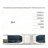 Conteneur modulaire 1/2 chambre à coucher, maison préfabriquée en forme de capsule spatiale