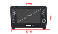 7 pouces Android écran tactile voiture pour lecteur DVD GPS Navigation stéréo multimédia lecteur vidéo avec Audi TT MK2 8J Audio unité principale
