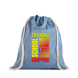 Custom logo Personalized Soft Fabric Calico <b>Canvas</b> Cotton <b>Drawstring</b> <b>Bag</b> with Double String - Product Image 6