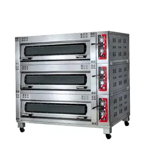 商用厨房移动面包店燃气灶面包烘烤对流披萨烤箱机
