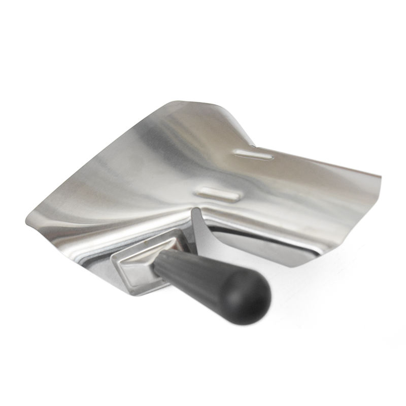 JEUIHAU 2-Pack Stainless Steel French Fry Scoop - Double Handle Commercial Popcorn & Snack Scooper