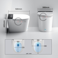 Nouvelle Arrivée 2026 : WC intelligent monobloc en céramique avec bidet intégré, chasse d'eau automatique et télécommande pour salle de bain moderne