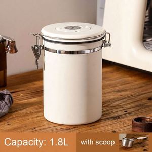 Stainless Steel Airtight Coffee Bean Container Food Coffee <b>Kitchen</b> <b>Storage</b> Canister Tea <b>Storage</b> <b>Jar</b> - Product Image 4