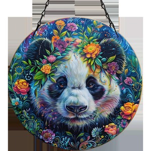 Figura Decorativa de Panda en Resina Impresa en <span class=keywords><strong>3D</strong></span> de Witt Creative Garden, Panel Colgante para Decoración de Patio de Villa - Product Image 3