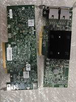 Adaptor Ethernet 10G RJ45 Dual Port Bekas Asli BCM57412 PCIe3.0 X8 Kartu Jaringan Server Teruji Sepenuhnya