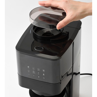 Cafetière à filtre tout-en-un Grind Brew avec panneau de commande tactile, programmable, moulin intégré, carafe en verre, intelligente
