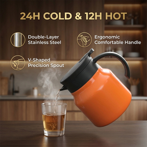 Carafe à café <span class=keywords><strong>isotherme</strong></span> 800 ml (27 oz) en acier inoxydable, pour garder le café chaud - Product Image 5