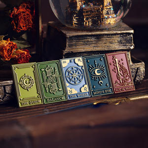 Série de cartes de tarot, tête de tampon en laiton massif 40mmx25mm, style vintage, décoration de sceau de cire - Product Image 3