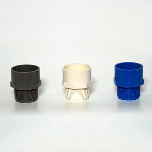 Conexiones Roscadas Macho de PVC de 20 mm, Rosca Directa Macho, Resistentes a Químicos, Grado de Tubería - Product Image 1