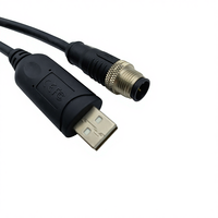 Câble d'extension d'alimentation COMTON USB AM vers M12 5P, étanche, câble RS232 avec puce FTDl