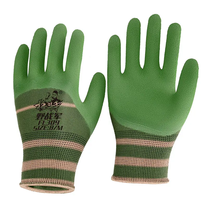 Custom Men Women Anti-Slip Nitrile Coated Gloves Safety Gardening Working Foam Coating Gloves