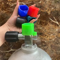 Bouchon anti-poussière fileté pour valve de bouteille de plongée haute pression, en aluminium, acier et caoutchouc, pour applications de plongée