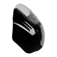 Carénage de phare avant noir brillant pour moto, durable avec pare-brise transparent, compatible avec Harley Dyna FXDL Sportster 1988-2012