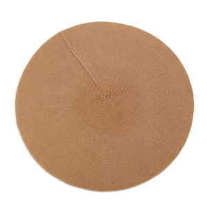 Bérets en laine rétro de haute qualité pour femmes, couleur unie, casquette d'hiver classique, bonnets de style français, chapeau tendance pour femme - Product Image 3